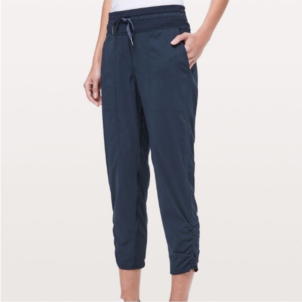 Lululemon Blue Drawstring Dance Studio Pants | Size 6, 25โ